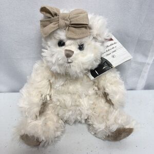 Bukowski Bears Little Emma Plush 7” Cream Fur Bear Teddy Bear New NWT